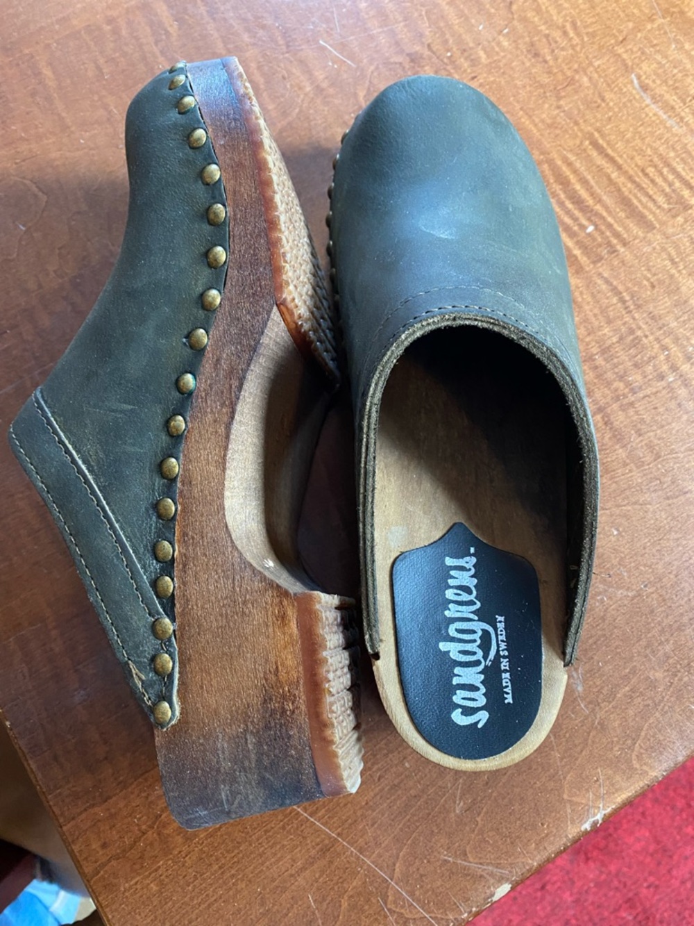 Sangrens Athens Studded Clog Mule
